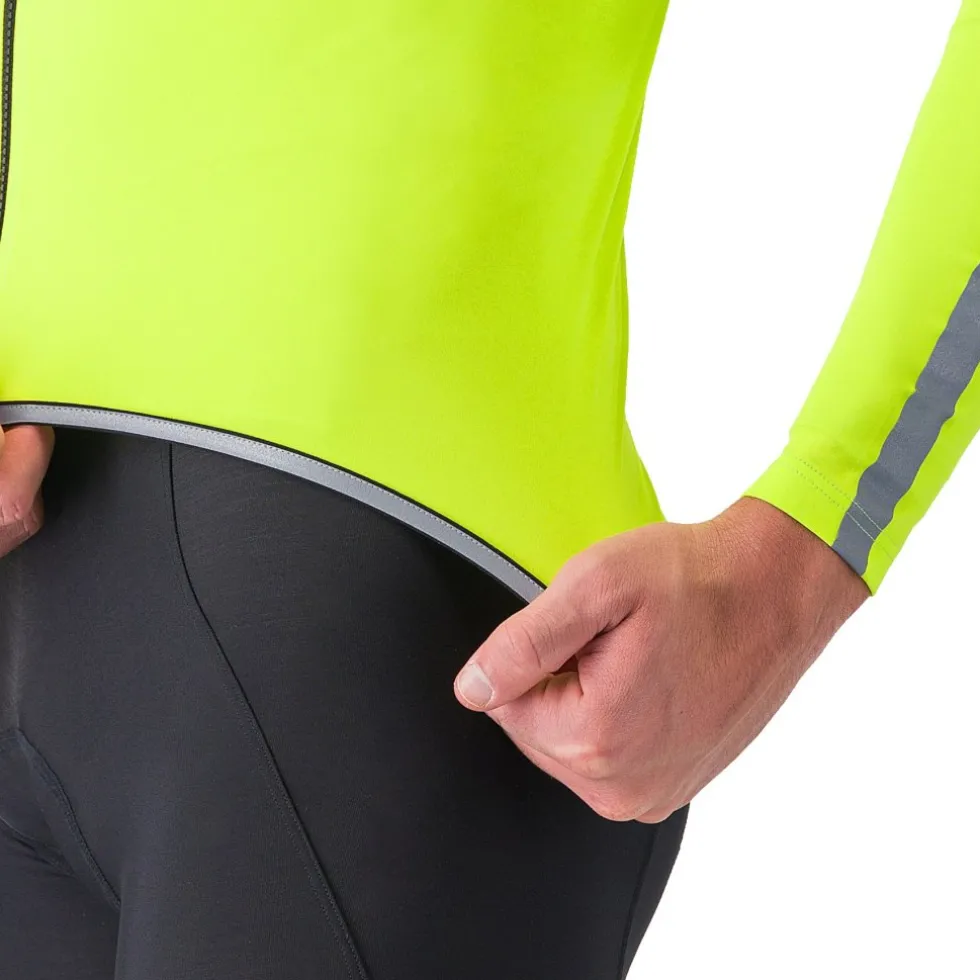 Castelli Ultra Regenjas Heren - electric lime/silver reflex 383