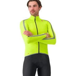 Castelli Ultra Regenjas Heren - electric lime/silver reflex 383