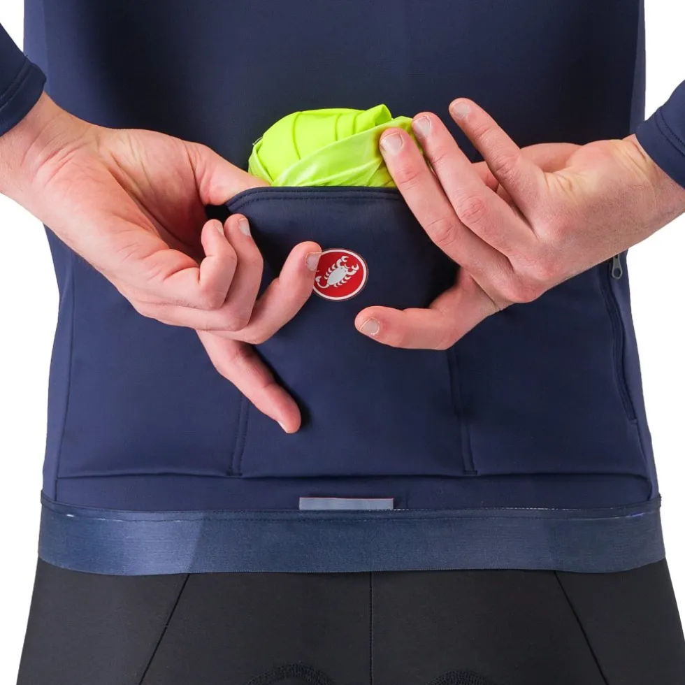 Castelli Ultra Regenjas Heren - electric lime/silver reflex 383
