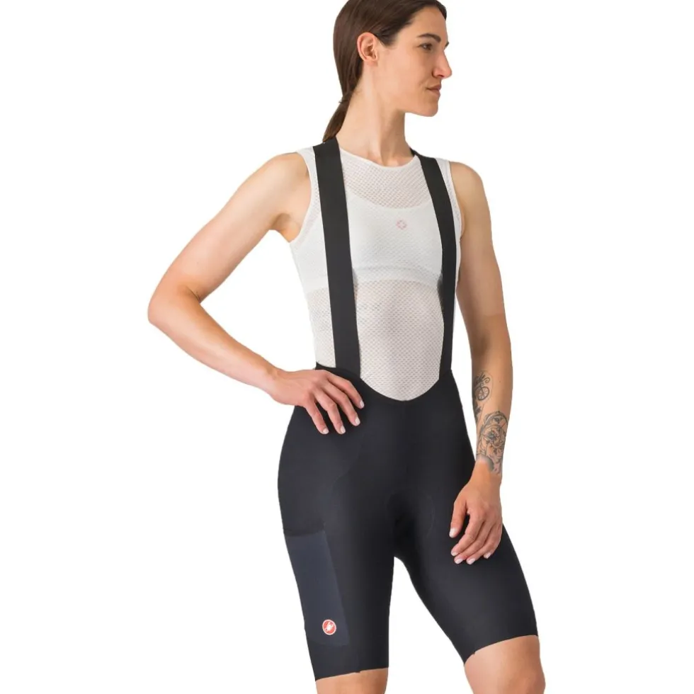 Castelli Unlimited Endurance DT Fietsshort met Bretels Dames - zwart 010