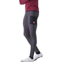 Winterbroeken < Castelli Unlimited Fietbroek met Bretel Heren - dark grey 030