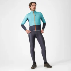 Castelli Unlimited Jas Heren - pool blue/dark grey 457