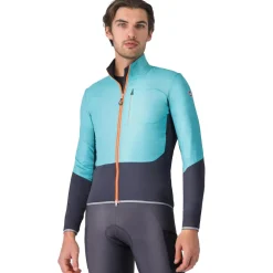 Castelli Unlimited Jas Heren - pool blue/dark grey 457