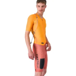 Castelli Unlimited Speedsuit Heren - vivid orange/hot sauce-black 863