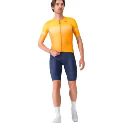 Castelli UPF Fietsshirt met Korte Mouwen Heren - vivid orange 863