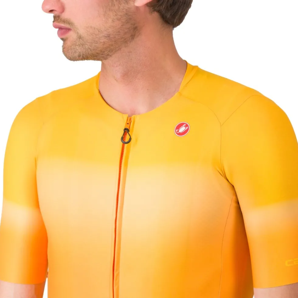 Castelli UPF Fietsshirt met Korte Mouwen Heren - vivid orange 863