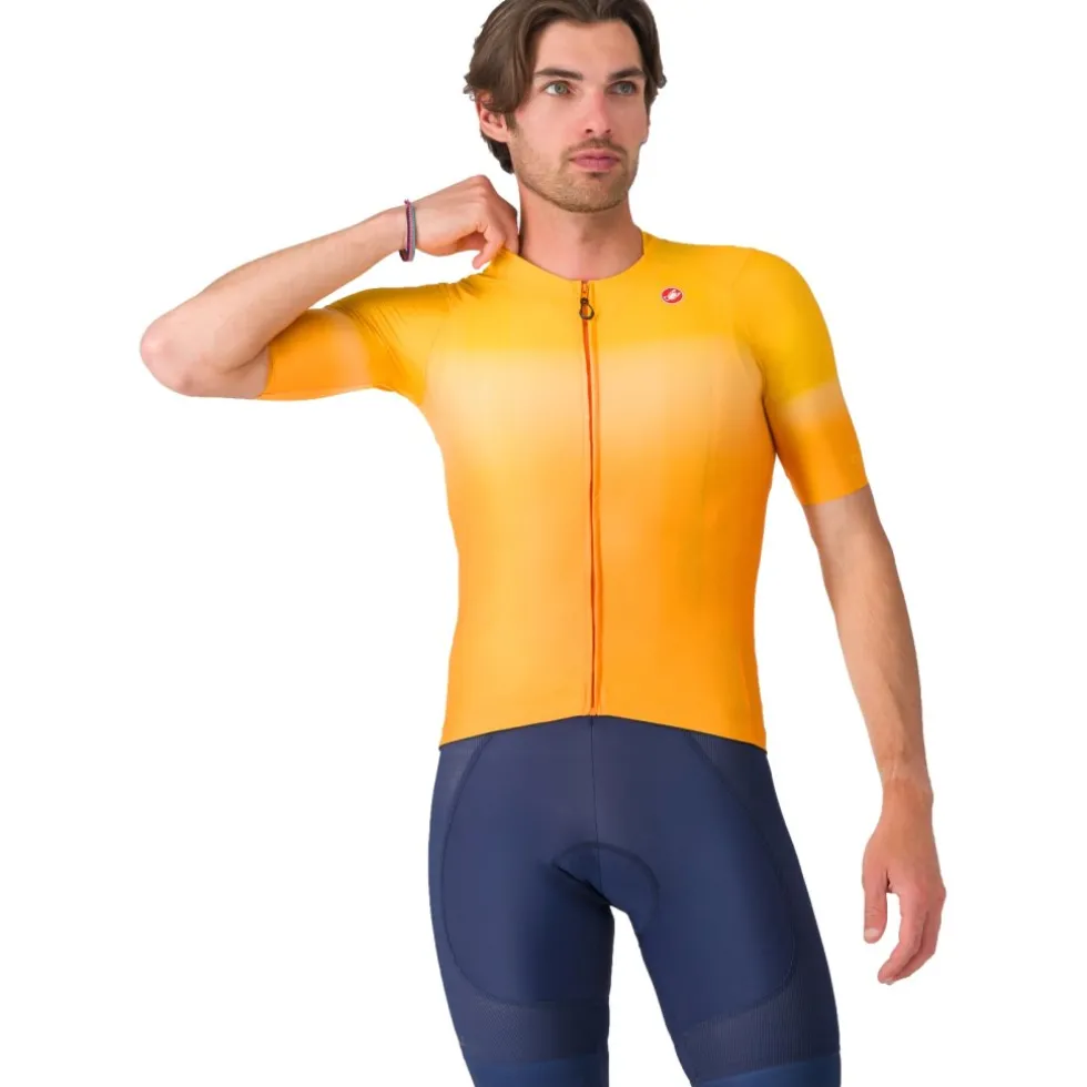 Castelli UPF Fietsshirt met Korte Mouwen Heren - vivid orange 863