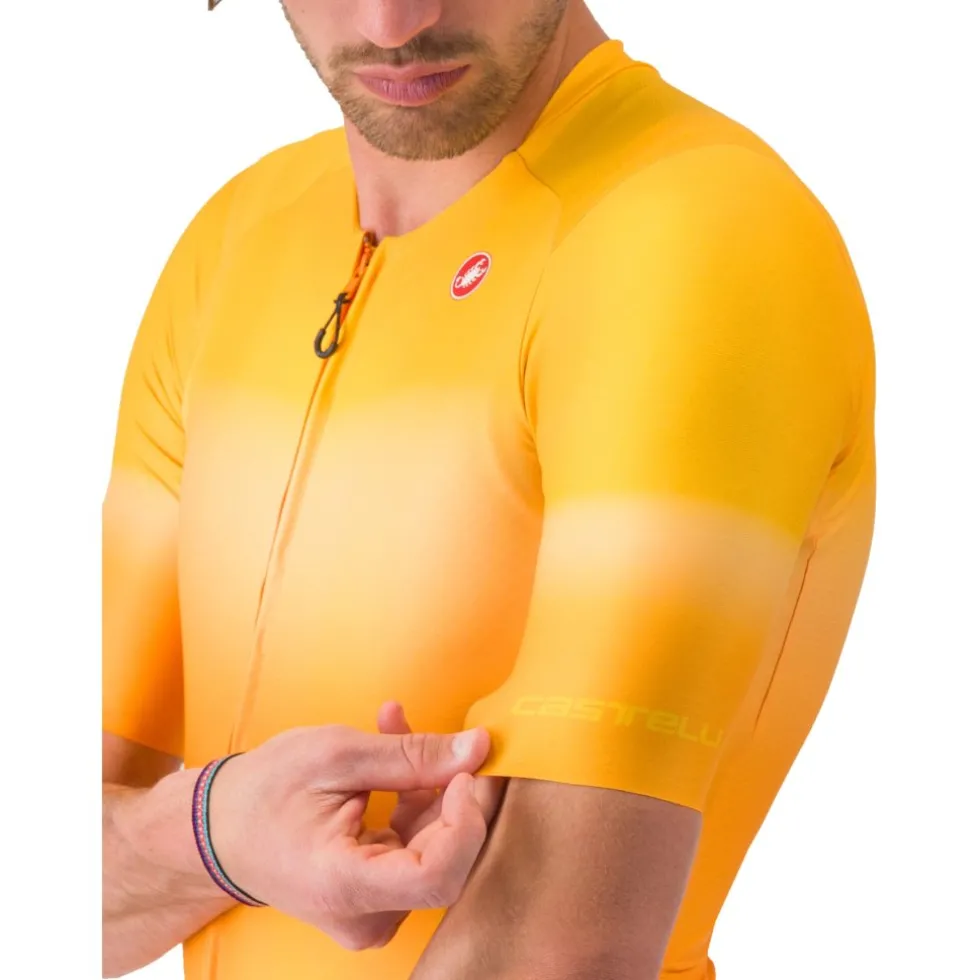 Castelli UPF Fietsshirt met Korte Mouwen Heren - vivid orange 863
