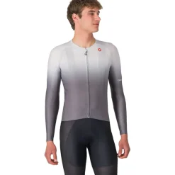 Wielershirts < Castelli UPF Fiethirt et ange ouwen Heren - iver grey 870