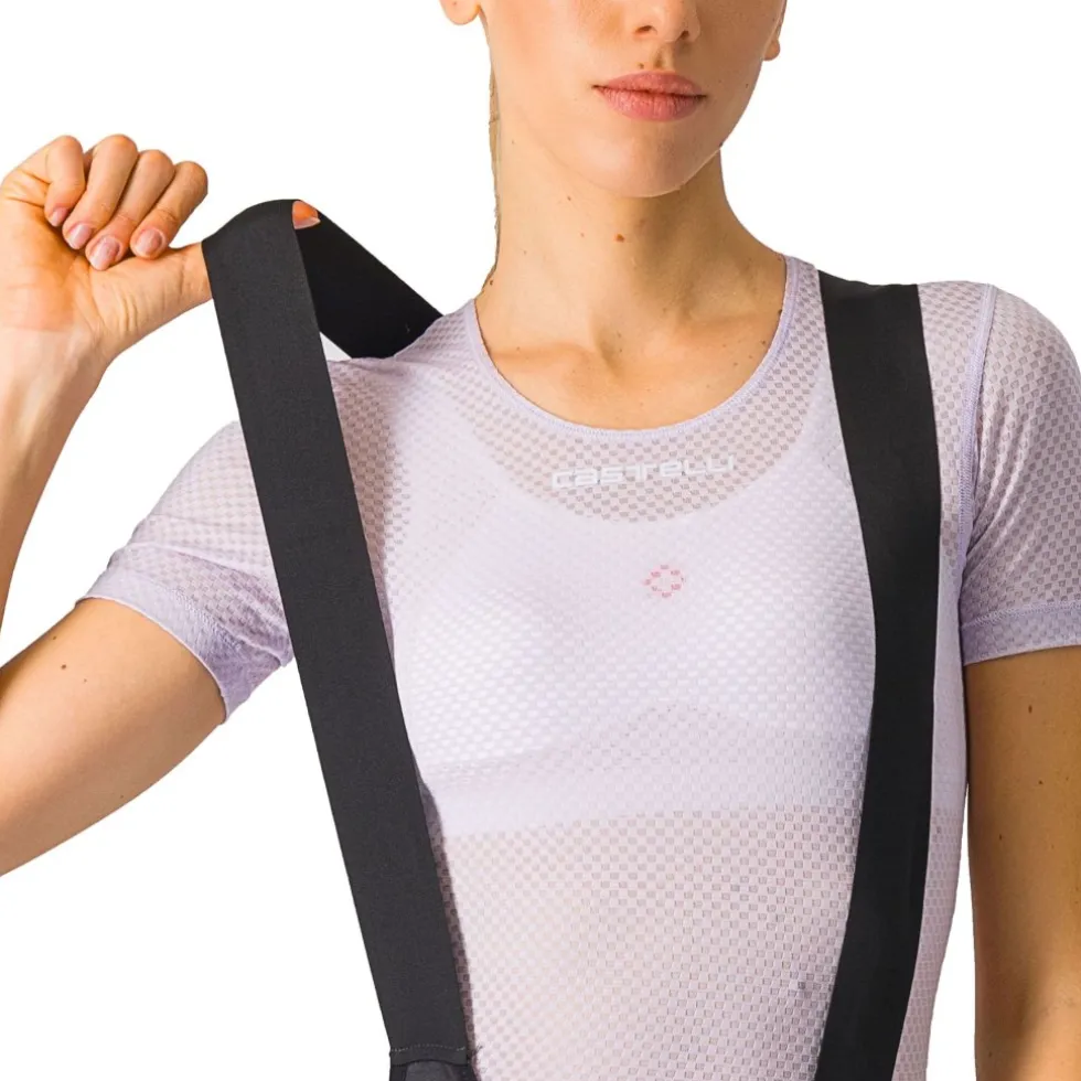 Castelli Velocissima DT Fietsbroek met Bretels Dames - black/hibiscus 181