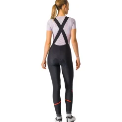 Castelli Velocissima DT Fietsbroek met Bretels Dames - black/hibiscus 181