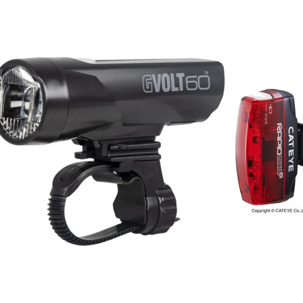 Cat Eye GVolt 60 + Micro G Light Set - black