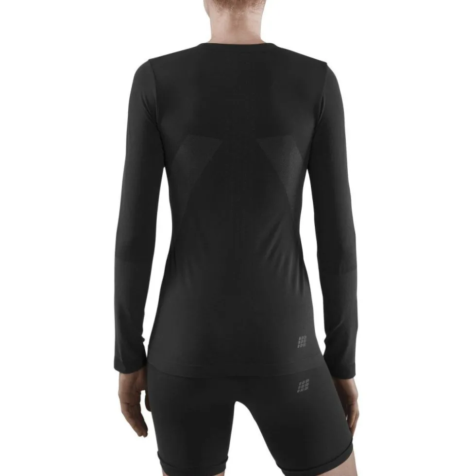 CEP Cold Weather Base Shirt met Lange Mouwen Dames - zwart