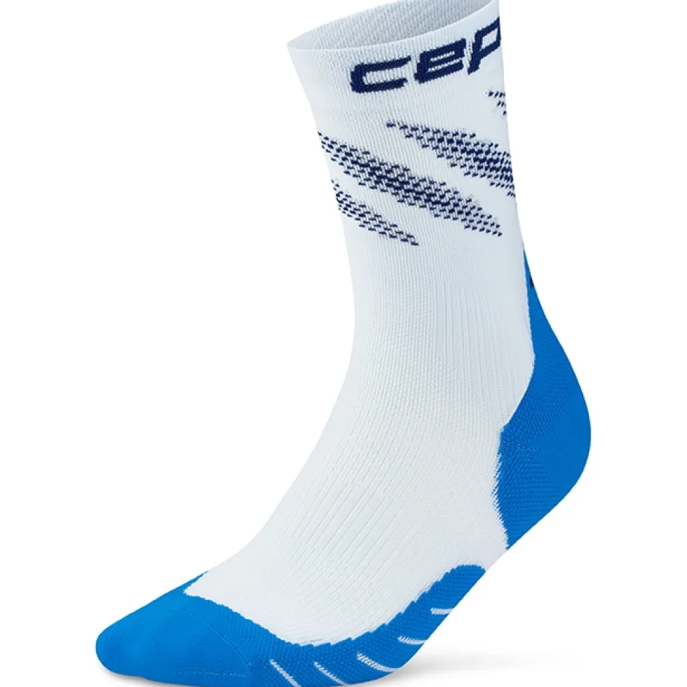 CEP Core Run Edt. Elliptic Mid Cut Compressiesokken Heren - light blue/blue