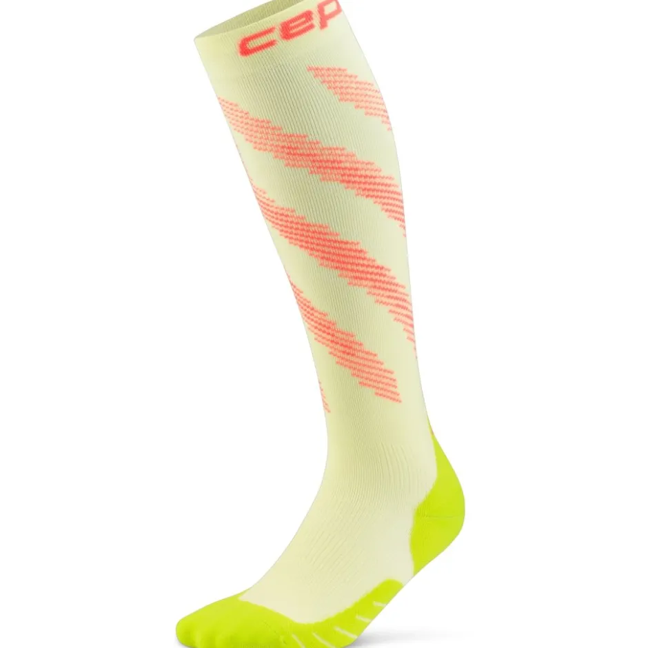 Sokken < CEP Core Run Edt. Elliptic Tall Compressiesokken Heren - lime/neon coral