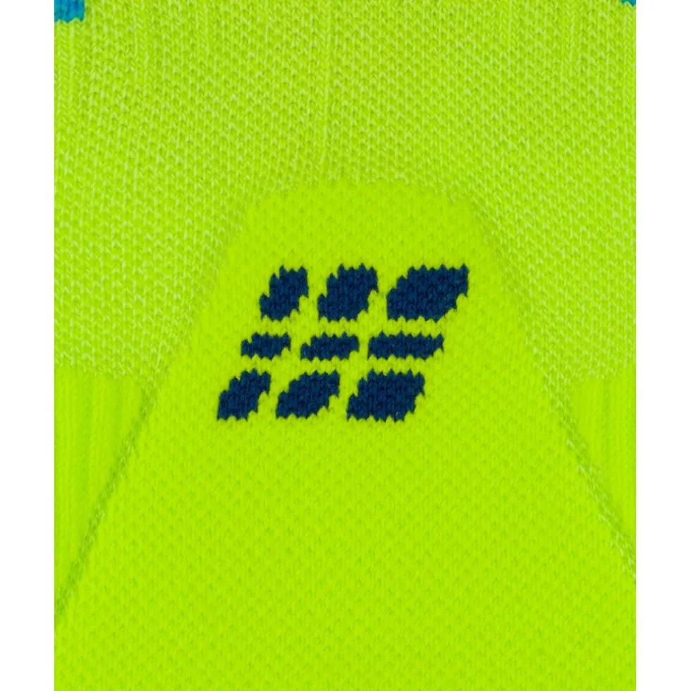 CEP Core Run Merino Tall Compressiesokken Heren - lime/blue