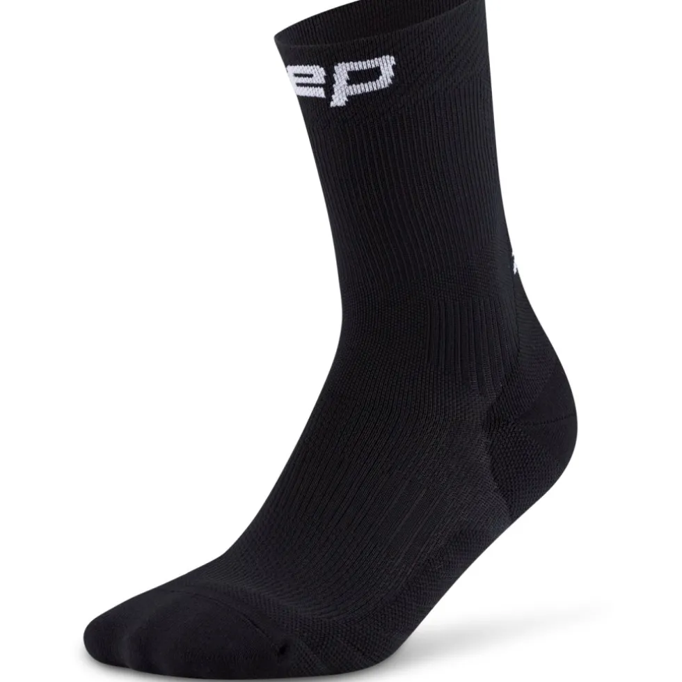 CEP Core Run Mid Cut Compressiesokken Dames - zwart