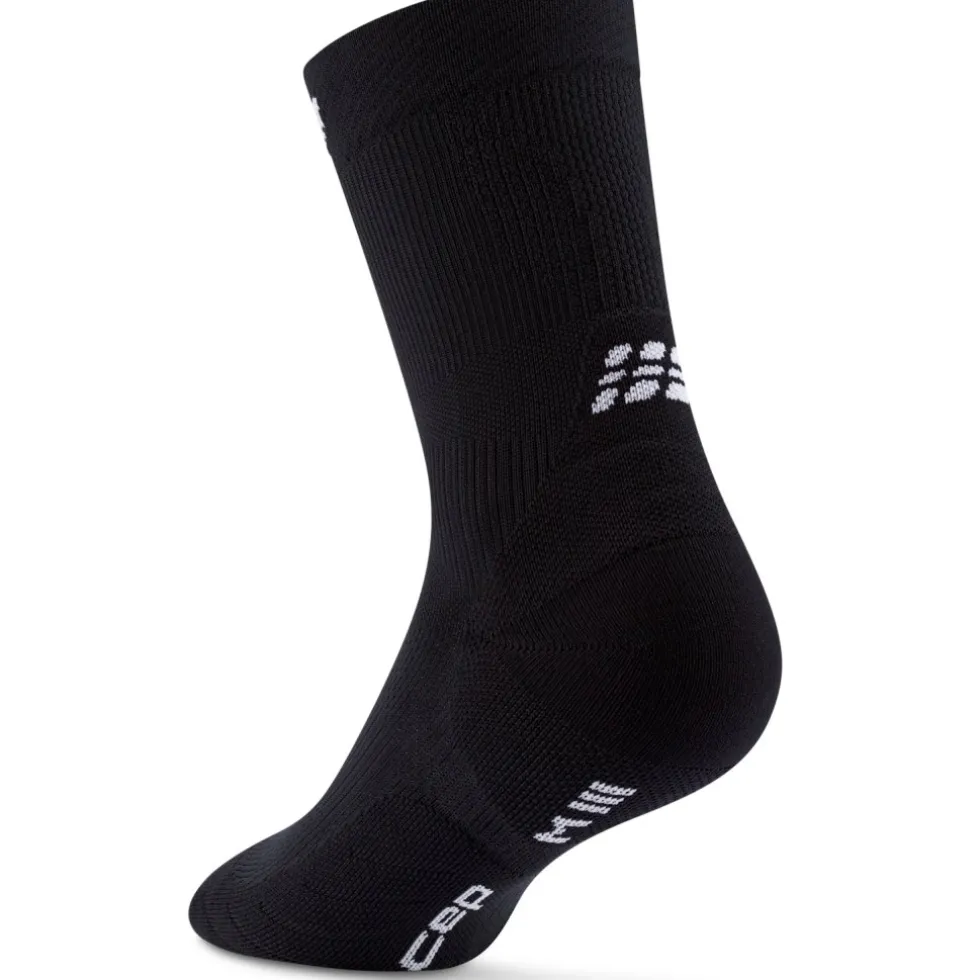 CEP Core Run Mid Cut Compressiesokken Dames - zwart