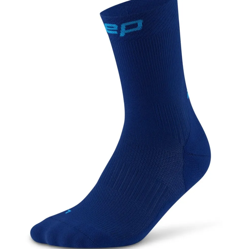 CEP Core Run Mid Cut Compressiesokken Heren - dark blue