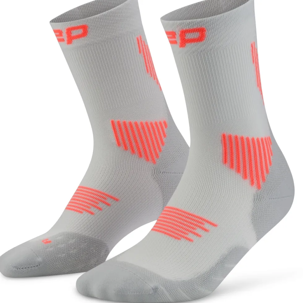 CEP Core Run Mid Cut Compressiesokken Heren - grey