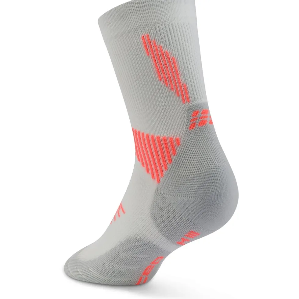 CEP Core Run Mid Cut Compressiesokken Heren - grey