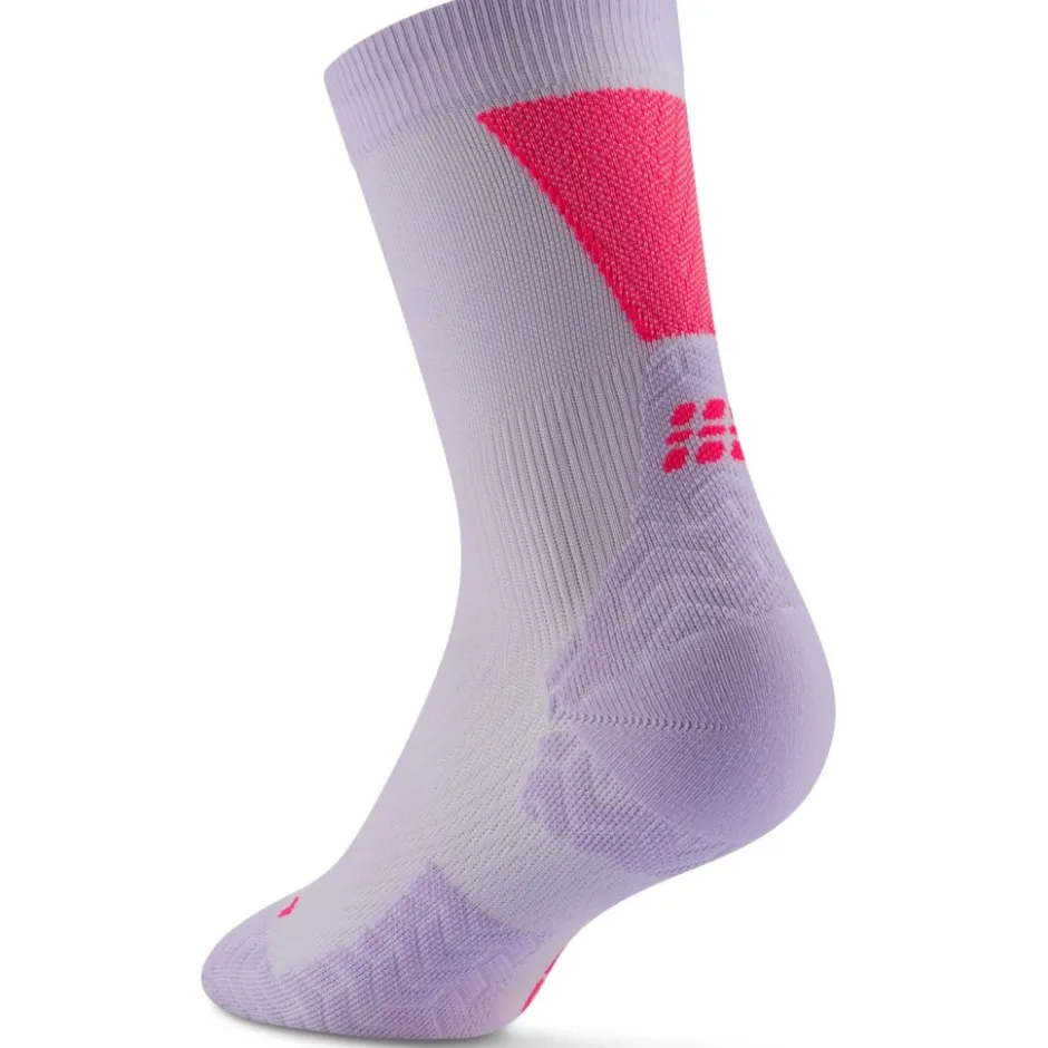 Sokken < CEP Core Run Ultralight Mid Cut Compressiesokken Dames - lilac/pink