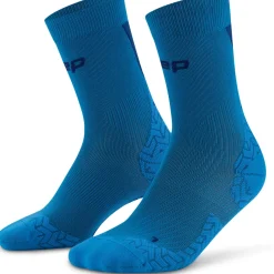 CEP Core Run Ultralight Mid Cut Compressiesokken Heren - blue/dark blue