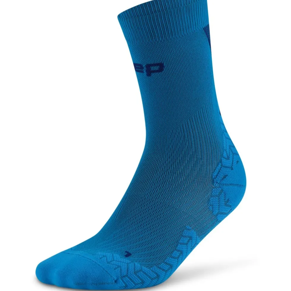 CEP Core Run Ultralight Mid Cut Compressiesokken Heren - blue/dark blue