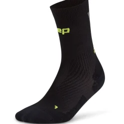 CEP Core Run Ultralight Mid Cut Compressiesokken Heren - zwart/grijs