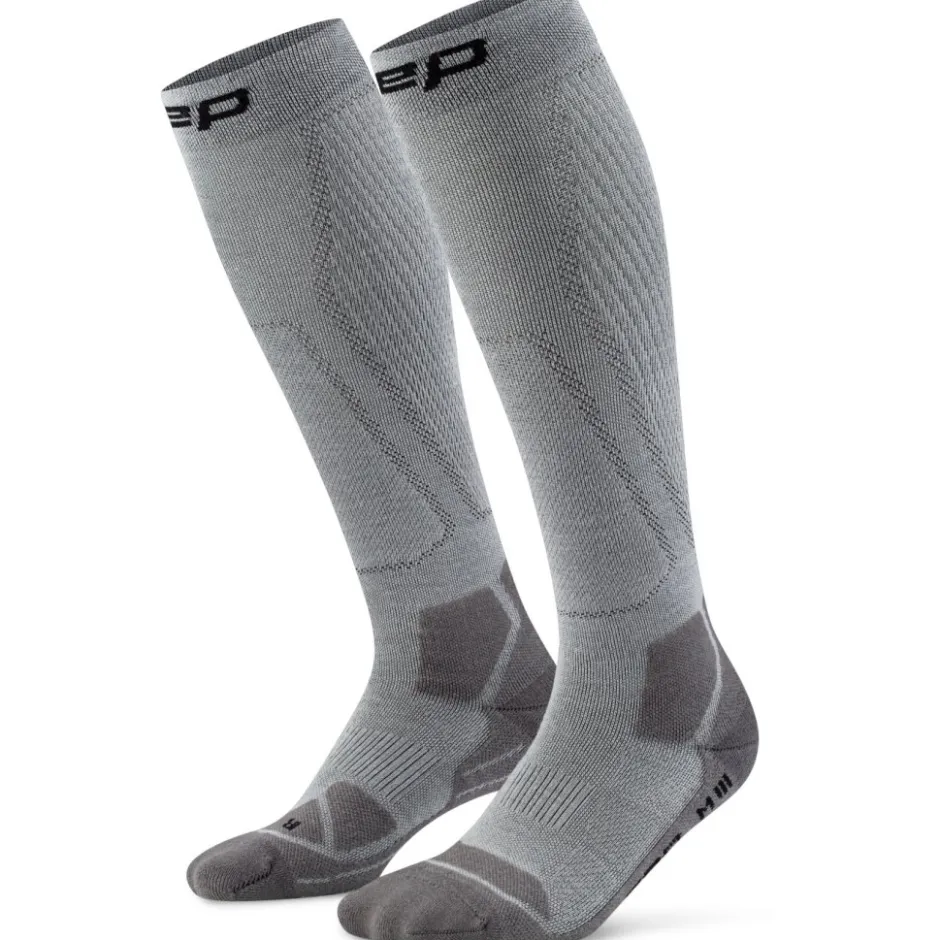Sokken|Sokken < CEP Hiking Light Cushion Tall Compressiesokken Dames - grey/dark grey