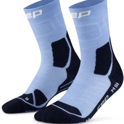 CEP Hiking Light Cushion Mid Cut Compressiesokken Dames - light blue/dark blue