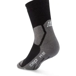Sokken|Sokken < CEP Hiking Light Cushion Mid Cut Compressiesokken Dames - black/grey
