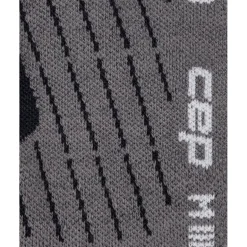 Sokken|Sokken < CEP Hiking Light Cushion Mid Cut Compressiesokken Dames - black/grey