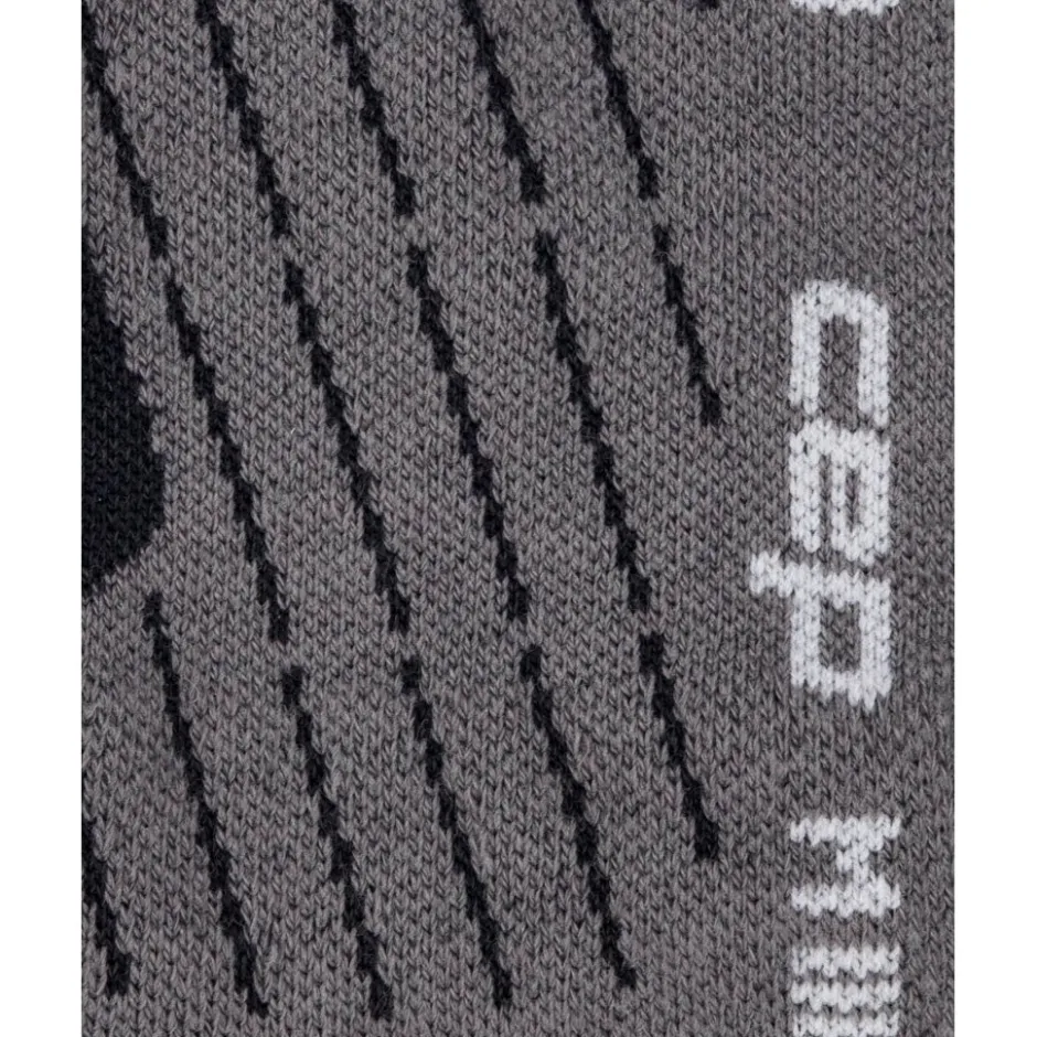 Sokken|Sokken < CEP Hiking Light Cushion Mid Cut Compressiesokken Dames - black/grey