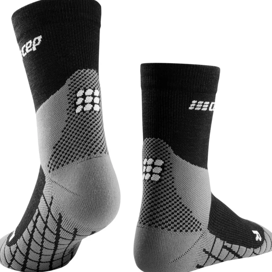 Sokken|Sokken < CEP Hiking Light Merino Mid Cut Compressiesokken V3 Dames - zwart