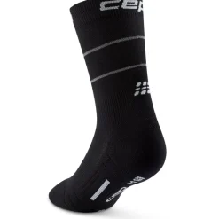 Sokken < CEP Pro Run Reflecte Mid Cut Compressiesokken Heren - zwart
