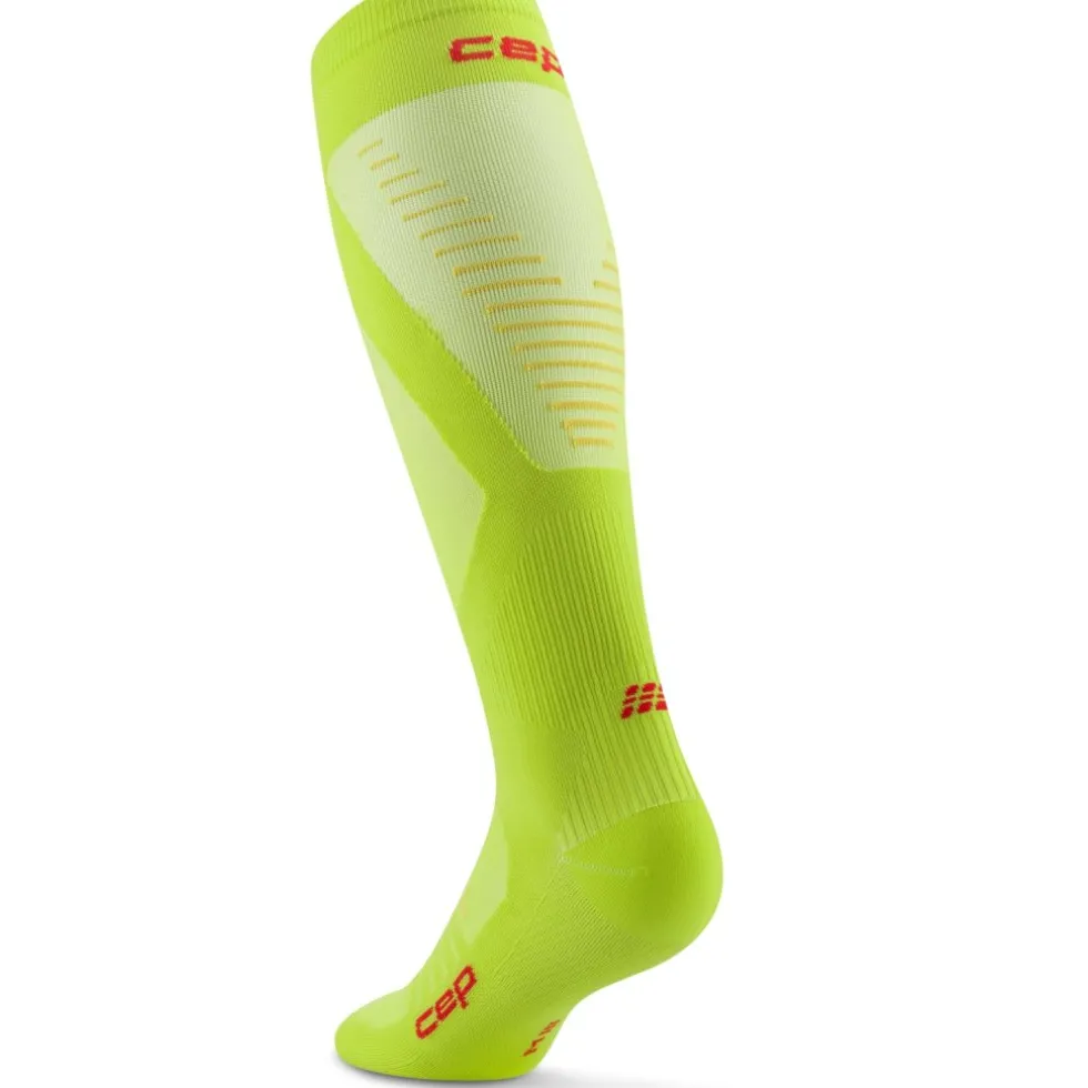 CEP Pro Run Ultralight Tall Compressiesokken Dames - lime