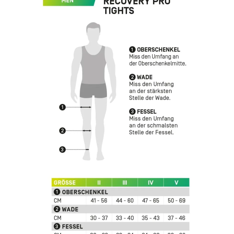 CEP Recovery Compressie Legging V3 Herren - zwart
