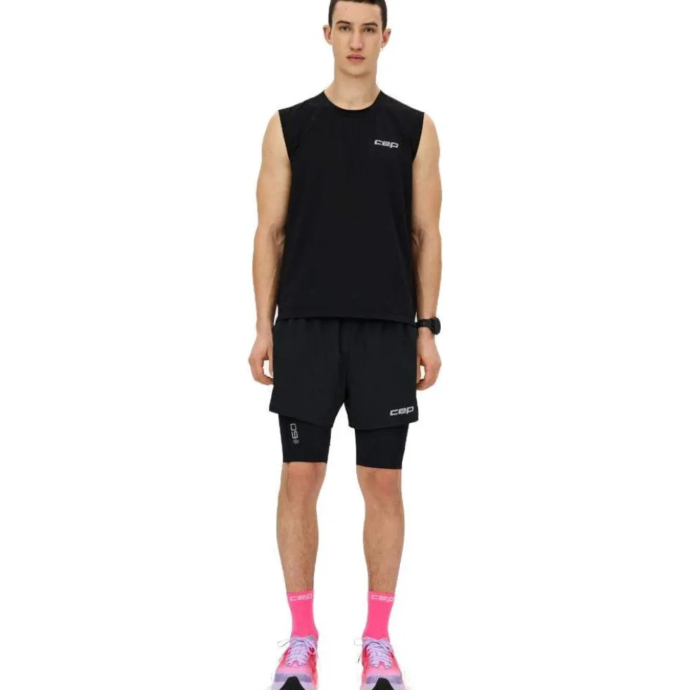 CEP Core Run 2in1 Shorts Herren - zwart