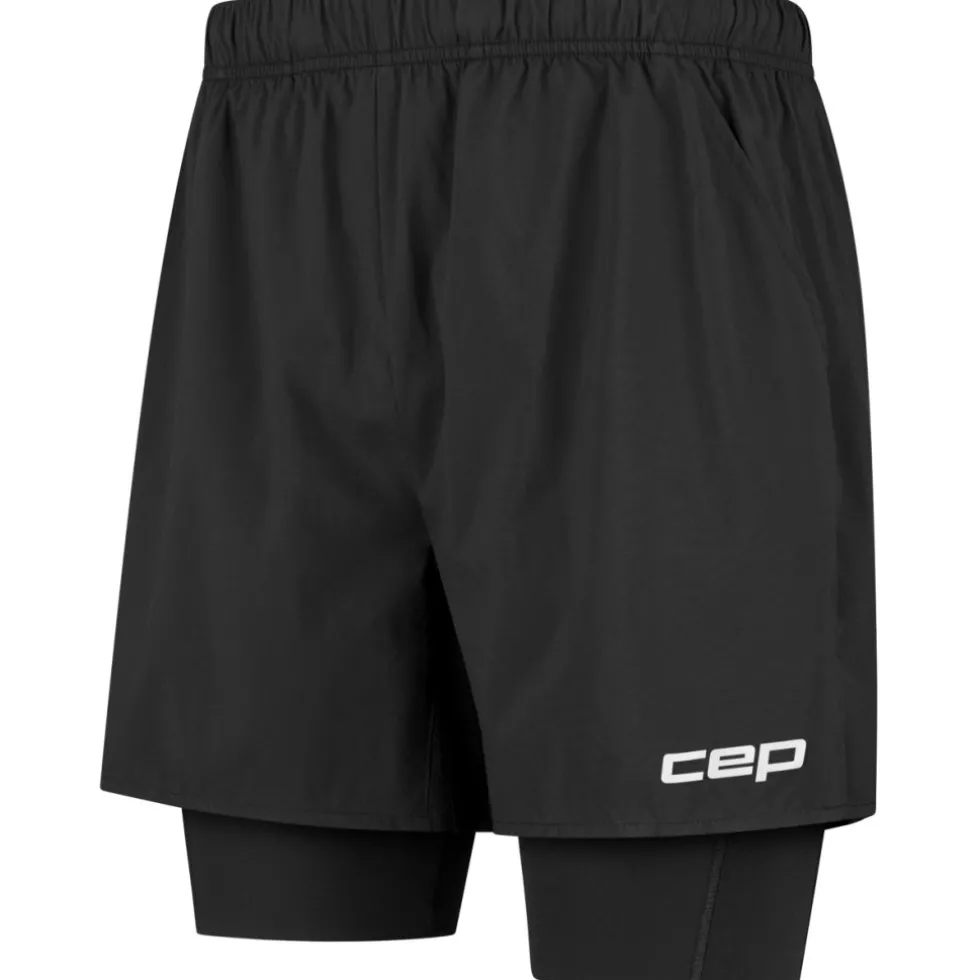 CEP Core Run 2in1 Shorts Herren - zwart