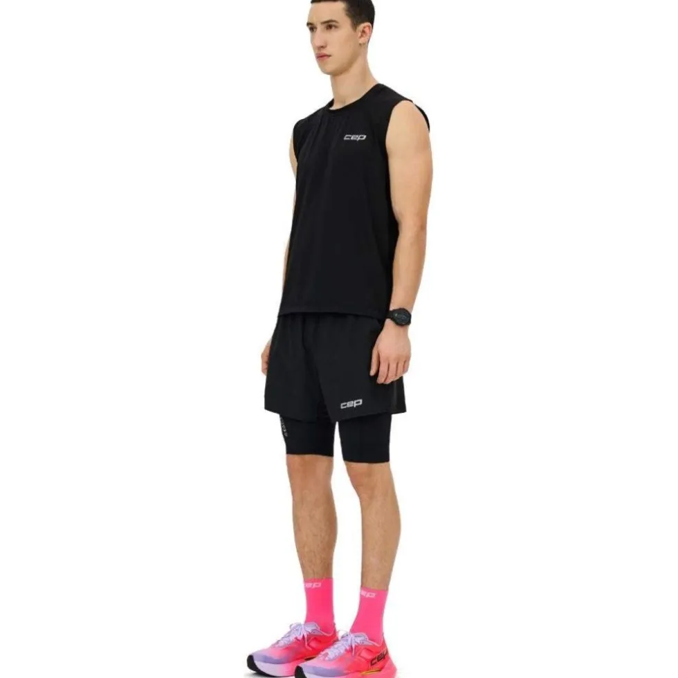 CEP Core Run 2in1 Shorts Herren - zwart