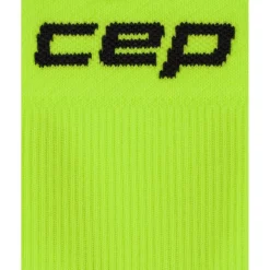 CEP Core Run Mid Cut Compressiesokken Heren - lime/black
