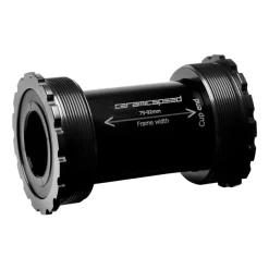CeramicSpeed Keramische Trapas - Gecoat - voor Shimano FSA Rotor Gravel | T47-86-85.5-24 - zwart
