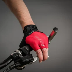 Wielerhandschoenen < Chiba BioXCe Air Handchoenen et Korte Vinger - rood