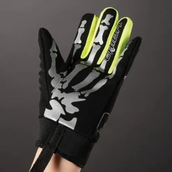 Chiba Bones Fietshandschoenen Kinderen - black/neon yellow