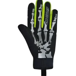 Chiba Bones Fietshandschoenen Kinderen - black/neon yellow