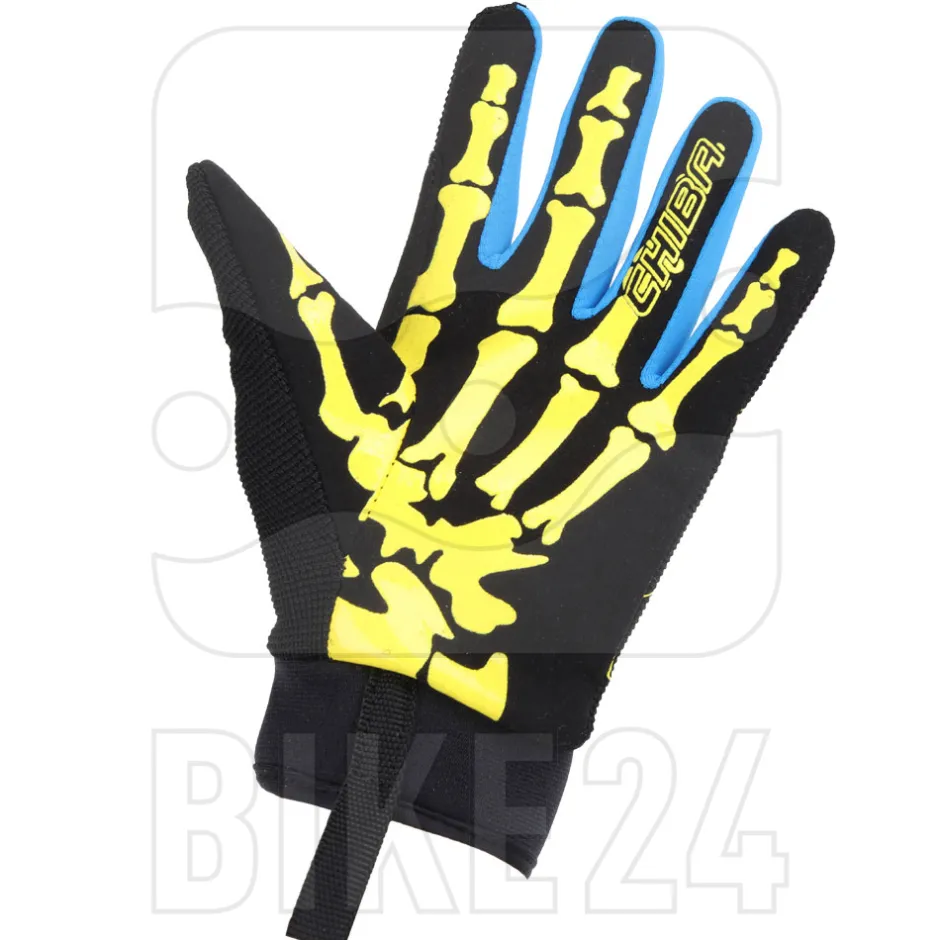 Handschoenen Kinderen < Chiba Bone Fiethandchoenen Kinderen - chwarz/oceano