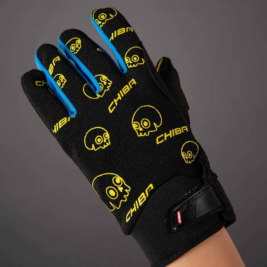 Handschoenen Kinderen < Chiba Bone Fiethandchoenen Kinderen - chwarz/oceano