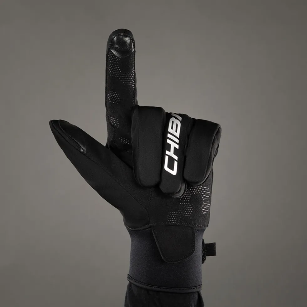 Chiba Classic Fietshandschoenen - zwart/zilver