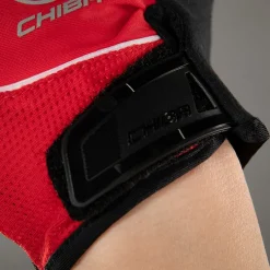 Chiba Cool Air Handschoenen met Korte Vingers - rood